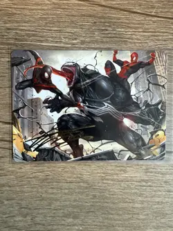 Marvel MTG Terrific Team-up Art Series Card GOLD Stamp Signature 23/54 Venom - Image 1