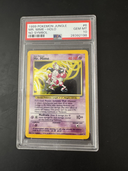 Mr.Mime No Symbol Holo Rare WOTC Pokemon Card 6/64 Jungle Set PSA 10 GEM MINT - Image 1