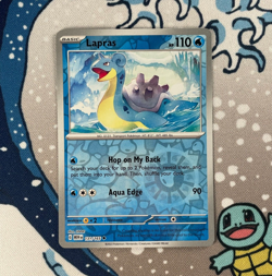Lapras 131/165 Reverse Holo Rare Scarlet & Violet 151 Set Pokemon Card 2023 NM - Image 1