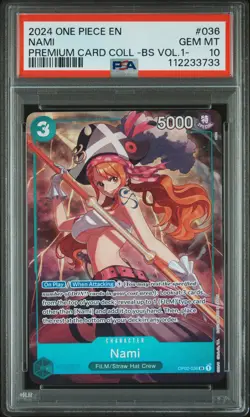 2024 ONE PIECE PREM CARD COLL -BEST SELECTION VOL.1- #036 NAMI PSA 10 - Image 1