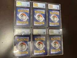 6 CGC Graded Pokemon Card Slabs Charizard Venusaur Blastoise Mewtwo Slowbro EX - Image 2