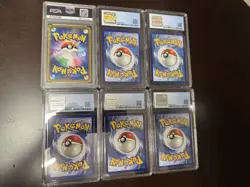 6 PSA CGC Graded Pokemon Card Slab PSA 10 Charizard Lot 9 Pikachu Shadowless Mew - Image 2