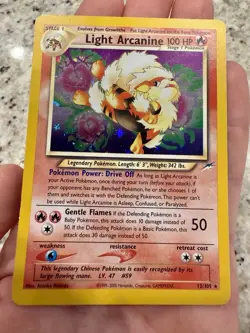 Light Arcanine Pokemon Card 12/105 Legendary Collection Holo Rare - Image 1