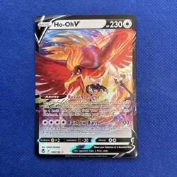 Ho-Oh V 140/195 SWSH12: Silver Tempest NM Pokemon Card TCG - Image 1