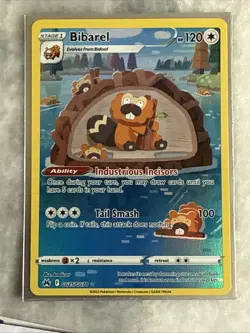 Bibarel GG25/GG70 Crown Zenith Full Art Ultra Rare Holo Pokemon Card NM - Image 1
