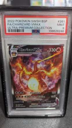 Charizard VMAX SWSH 261 Ultra Premium Collection Black Star Promo Card PSA 9 - Image 1