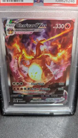 Charizard VMAX SWSH 261 Ultra Premium Collection Black Star Promo Card PSA 9 - Image 2