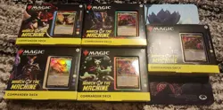 MTG - March of the Machine Commander Deck Set X 5 NEW Sealed Complete Set - Image 1