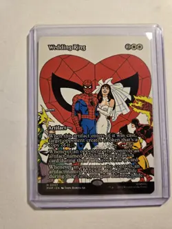 MTG Spiderman Wedding Ring (Borderless) Regular Finish M #0007 - Image 4