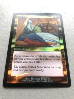 Mtg Carte Magic Invasion Vile Consumption FOIL English LP - Image 2