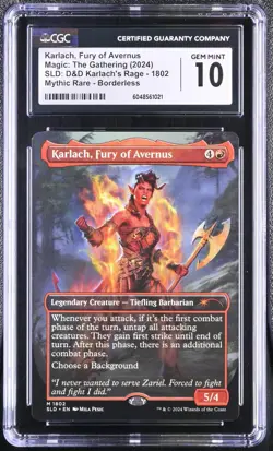 KARLACH, FURY OF AVERNUS | MTG Secret Lair: D&D Karlach's Rage | Non-Foil CGC 10 - Image 1