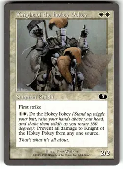 Knight of the Hokey Pokey Unglued Regular MTG - Image 1