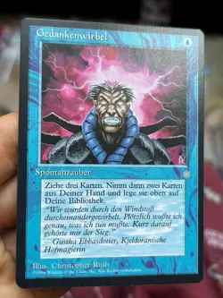 4x German Fbb Brainstorm • Unplayed / Mostly Clean • Mtg (1835) - Image 2