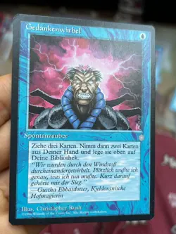 4x German Fbb Brainstorm • Unplayed / Mostly Clean • Mtg (1835) - Image 4