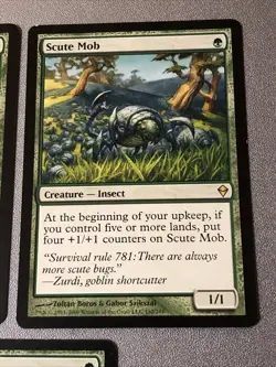Scute Mob X3 Zendikar NM Condition See Pics, 1 Foreign - Image 2