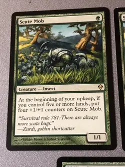 Scute Mob X3 Zendikar NM Condition See Pics, 1 Foreign - Image 3