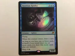 MTG Edge Of Eternities QUANTUM RIDDLER Foil NM (0099BIN) Graded Power - Image 1