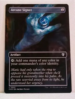 MTG Arcane Signet Borderless 653 Commander Masters Near Mint - Image 1