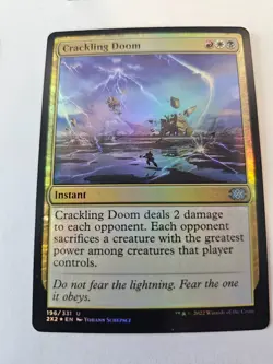 MTG - Crackling Doom FOIL - Double Masters 2022 - Image 1