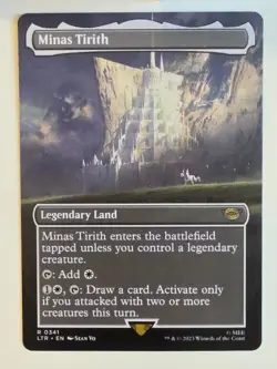 MTG - Minas Tirith (Borderless) - Lord of the Rings: Tales of Middle Earth - NM - Image 1