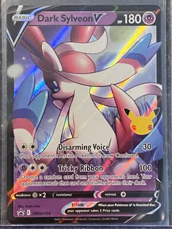 Pokemon 25th Anniversary - Celebrations SWSH Promo Dark Sylveon V SWSH134 - NM - Image 1