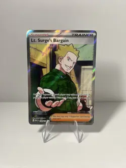 170/132 Lt. Surge’s Bargain - ME01 Mega Evolution - Ultra Rare NM Pokemon - Image 1