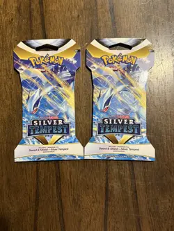Pokemon TCG Silver Tempest Sleeved x2 Booster Packs - Image 1