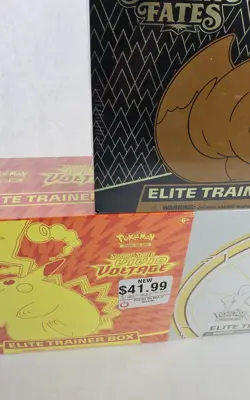 Pokemon TCG - 3x ETB Lot Shining Fates Vivid Brilliant Stars Sealed - Image 2