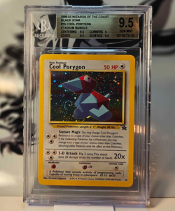 Pokemon Cool Porygon Stadium N64 Black Star Holo Promo #15 BGS 9.5 *Holo Swirl* - Image 1