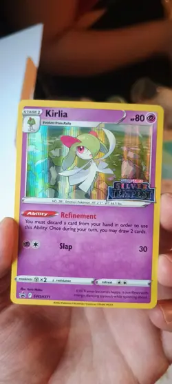 Kirlia SWSH271 STAMPED Silver Tempest Black Star Promo Holo Pokemon TCG MINT - Image 1
