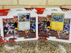 Pokemon TCG Destined Rivals 3 Pack Blister (Lot Of 2) Kangaskhan & Zebstrika NEW - Image 1