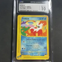 2003 Pokemon Skyridge Delibird 49/144 CGC 10! - Image 1