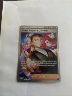 Pokemon Destined Rivals Team Rockets Giovanni Special Illustration Rare 238/182 - Image 1