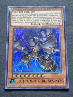 Grandsoil the Elemental Lord Super Rare Limited Edition (FLOD-ENSE1). Yu-Gi-Oh - Image 2