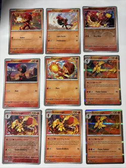 Charcadet & Armarouge 9 Card Lot Scarlet & Violet Gen 9 Pokemon TCG Bundle - Image 1