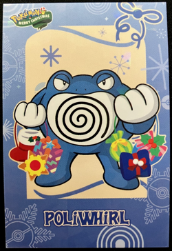 Poliwhirl Ice Holo Pokemon 2024 Card Database Merry Christmas - Image 1