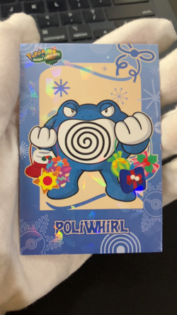 Poliwhirl Ice Holo Pokemon 2024 Card Database Merry Christmas - Image 2