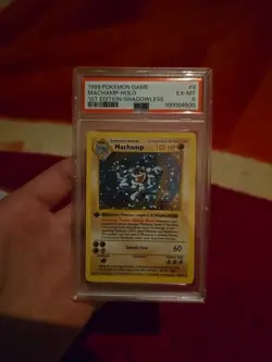 Psa Graded Holo First Edition Shadowless Machamp Pokemon Card Bundle Lot - Image 4
