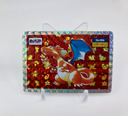 Custom Foil Prism HOLO Charizard Card Japanese Charizard READ DESCRIPTION BELOW - Image 1