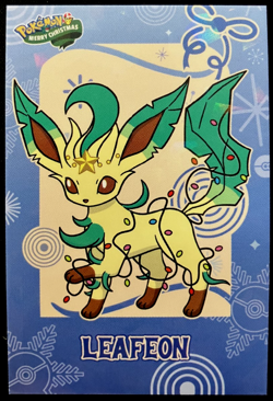 Leafeon Ice Holo Pokemon 2024 Card Database Merry Christmas - Image 1