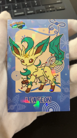 Leafeon Ice Holo Pokemon 2024 Card Database Merry Christmas - Image 2