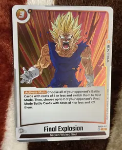 Dragon Ball Super Card Game Fusion World Raging Roar Final Explosion FB03-102 R - Image 1