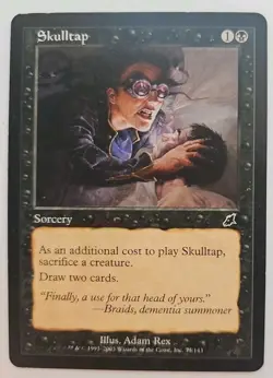 MTG Magic The Gathering Card Skulltap Sorcery Black Scourge - Image 1