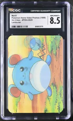 CGC 8.5 Marill Pioneer Lenticular Viz Video PIKA-0029 Video Pokemon Card - Image 1