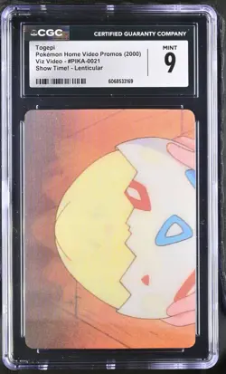 CGC 9 Togepi Pioneer Lenticular Viz Video PIKA-0021 Pokemon Card - Image 1