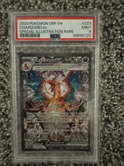 Pokemon TCG Obsidian Flames Charizard EX Card 223/197 Sir PSA 9 Mint - Image 1