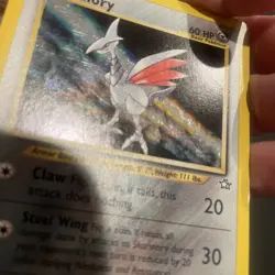 💥 Skarmory Pokemon 2000 TCG Neo Genesis Set Holo Foil Rare 13/111 Vintage Card - Image 3