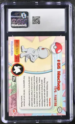 CGC 8.5 Machop 1999 Series 1 66 Silver Foil Pokemon Card - Image 2