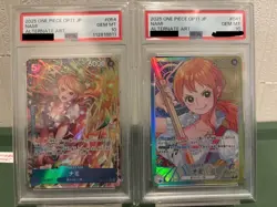 PSA 10 2025 Nami OP11-041 Leader OP11-054 Parallel SR Set One Piece Card Game JP - Image 1