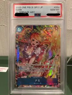PSA 10 2025 Nami OP11-041 Leader OP11-054 Parallel SR Set One Piece Card Game JP - Image 3